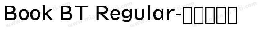 Book BT Regular字体转换
